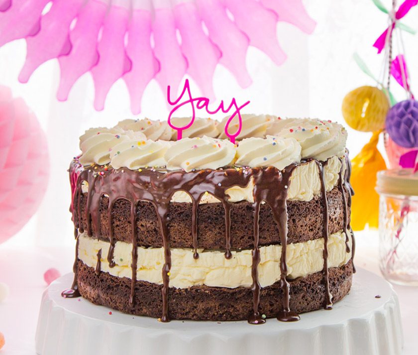 Ice Cream Brownie Layer cake