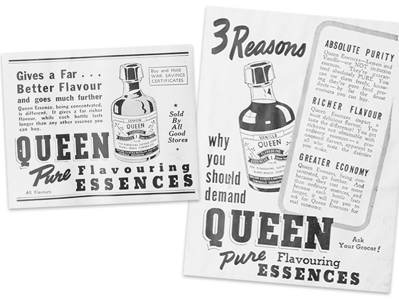 Retro Queen Vanilla adverts