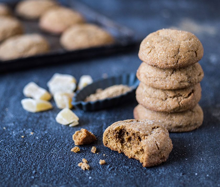 Chewy Ginger Treacle Cookies