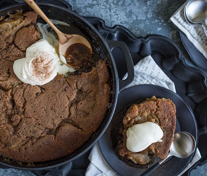 Spicy Ginger & Apple Self-Saucing Pudding