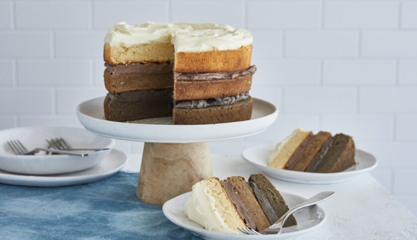 Triple layer cake