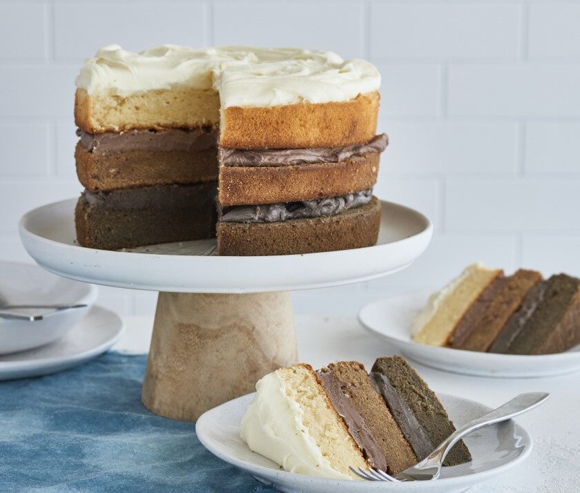 Triple layer cake