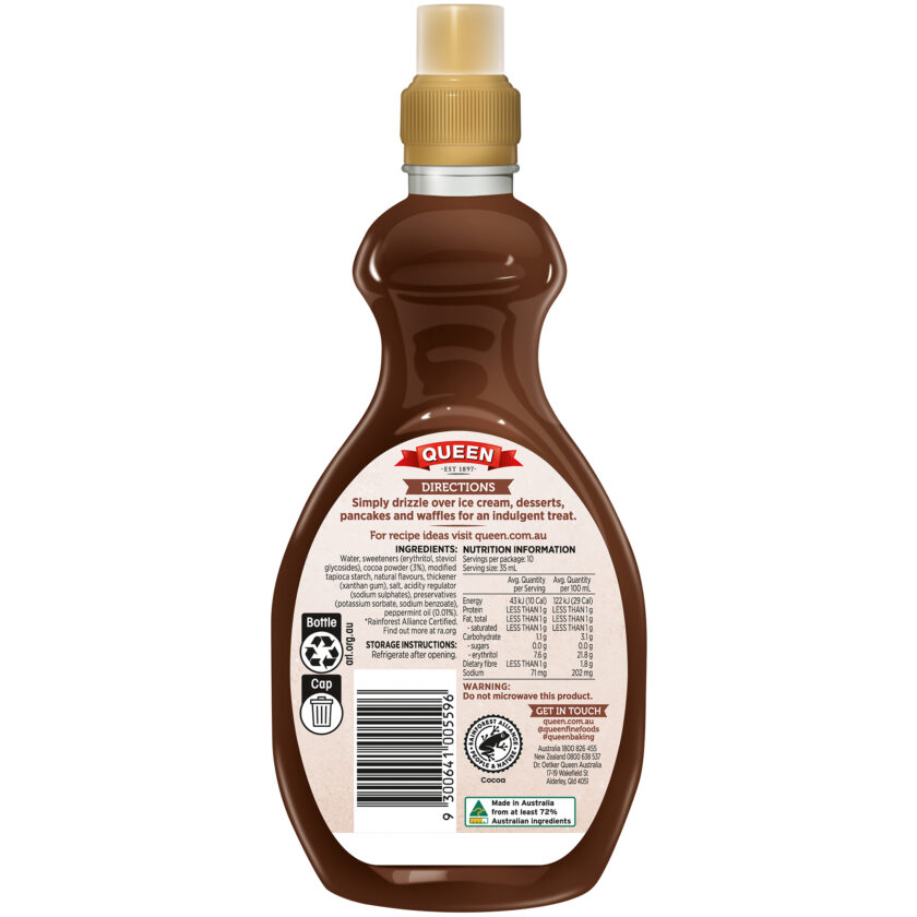 Sugar Free Chocolate Mint Fudge Topping