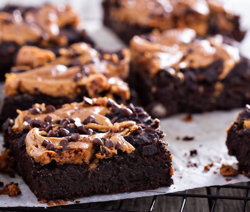 Double Choc Peanut Butter Brownies