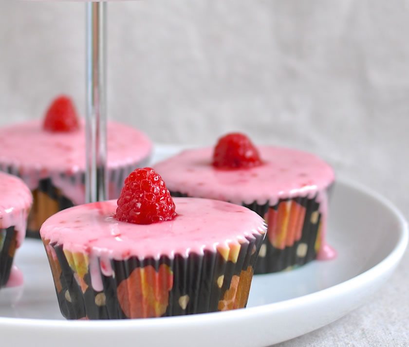 Double Raspberry Cupcakes