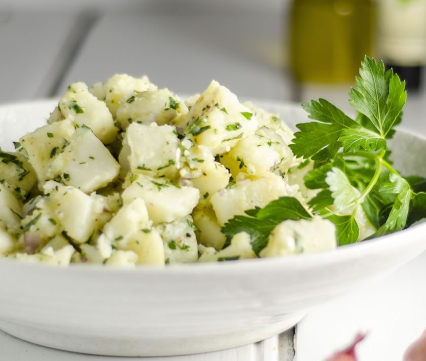 Warm Potato and Mint Salad